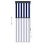 Store Enrouleur extérieur 60x250cm Bleu et Blanc
