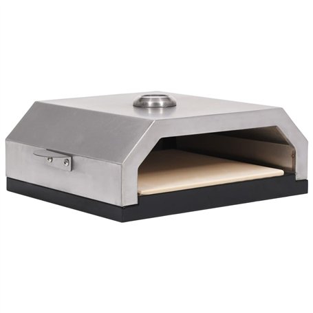 vidaXL Four à Pizza et Pierre en Céramique pour Barbecue au Charbon Electrique Accessoire de Cuisine Maison Intérieur Soirée à l