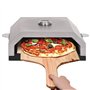 vidaXL Four à Pizza et Pierre en Céramique pour Barbecue au Charbon Electrique Accessoire de Cuisine Maison Intérieur Soirée à l