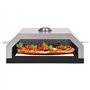 vidaXL Four à Pizza et Pierre en Céramique pour Barbecue au Charbon Electrique Accessoire de Cuisine Maison Intérieur Soirée à l