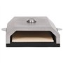 vidaXL Four à Pizza et Pierre en Céramique pour Barbecue au Charbon Electrique Accessoire de Cuisine Maison Intérieur Soirée à l