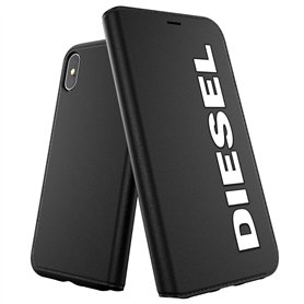 DIESEL Étui de Protection conçu pour iPhone X/iPhone XS - avec Poche intérieure - Résistant aux Chocs - Résistant aux Chutes - a