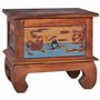 vidaXL Table de Chevet Table de Nuit Armoire de Lit Armoire de Chevet avec 1 Tiroir Chambre à Coucher Maison Intérieur Bois de T