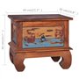 vidaXL Table de Chevet Table de Nuit Armoire de Lit Armoire de Chevet avec 1 Tiroir Chambre à Coucher Maison Intérieur Bois de T