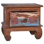vidaXL Table de Chevet Table de Nuit Armoire de Lit Armoire de Chevet avec 1 Tiroir Chambre à Coucher Maison Intérieur Bois de T