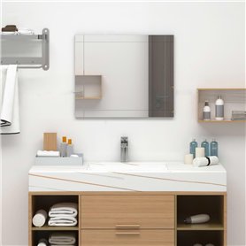 vidaXL Miroir Mural Miroir Cosmétique Maquillage Miroir de Décoration Salle de Bain Chambre à Coucher Maison Intérieur 60x50 cm 