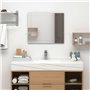 vidaXL Miroir Mural Miroir Cosmétique Maquillage Miroir de Décoration Salle de Bain Chambre à Coucher Maison Intérieur 60x50 cm 
