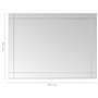 vidaXL Miroir Mural Miroir Cosmétique Maquillage Miroir de Décoration Salle de Bain Chambre à Coucher Maison Intérieur 60x50 cm 