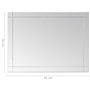 vidaXL Miroir Mural Miroir Cosmétique Maquillage Miroir de Décoration Salle de Bain Chambre à Coucher Maison Intérieur 60x50 cm 