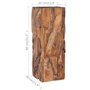 vidaXL Table d'Appoint Table Basse Table de Canapé Support pour Plantes Meuble de Salon Salle de Séjour Intérieur 30x30x80 cm Bo