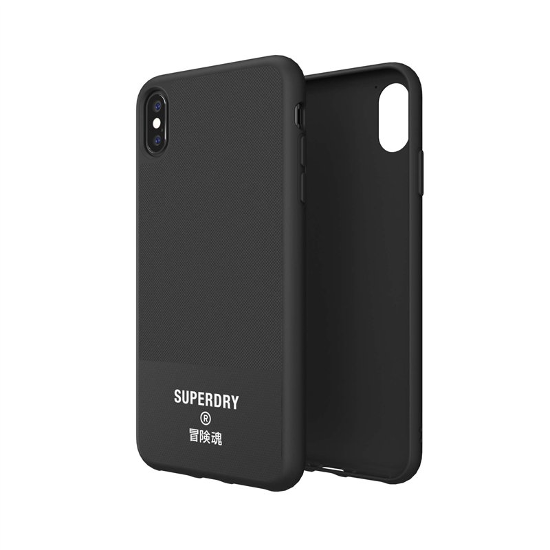 Image secondaire de Superdry Coque de Protection en Toile moulée pour iPhone XS Max, Noir
