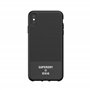 Superdry Coque de Protection en Toile moulée pour iPhone XS Max, Noir