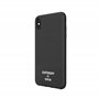 Superdry Coque de Protection en Toile moulée pour iPhone XS Max, Noir