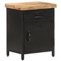 vidaXL Table de Chevet Table de Nuit Armoire de Chevet Armoire de Lit avec 1 Tiroir et 1 Porte Chambre Intérieur 40x30x52 cm Boi