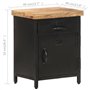 vidaXL Table de Chevet Table de Nuit Armoire de Chevet Armoire de Lit avec 1 Tiroir et 1 Porte Chambre Intérieur 40x30x52 cm Boi