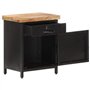 vidaXL Table de Chevet Table de Nuit Armoire de Chevet Armoire de Lit avec 1 Tiroir et 1 Porte Chambre Intérieur 40x30x52 cm Boi
