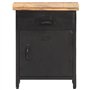 vidaXL Table de Chevet Table de Nuit Armoire de Chevet Armoire de Lit avec 1 Tiroir et 1 Porte Chambre Intérieur 40x30x52 cm Boi