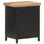 vidaXL Table de Chevet Table de Nuit Armoire de Chevet Armoire de Lit avec 1 Tiroir et 1 Porte Chambre Intérieur 40x30x52 cm Boi