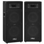 vidaXL Haut-parleurs de scène passifs professionnels Hifi 2pcs noir, scène, boîtier, professionnels