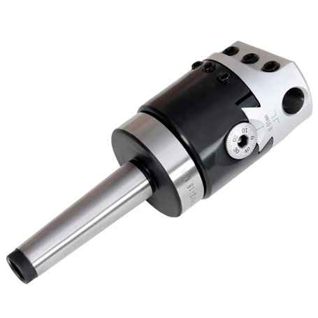 vidaXL Tête d'Alésage 50 mm et Tige de Perçage MT2 de Fraisage à Tour Tête de Perçage Cylindrique Centre d’Usinage Accessoire de