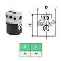 vidaXL Tête d'Alésage 50 mm et Tige de Perçage MT2 de Fraisage à Tour Tête de Perçage Cylindrique Centre d’Usinage Accessoire de
