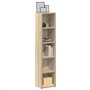 vidaXL Armoires à CD 2 pcs Chêne sonoma 21x16x93,5 cm Aggloméré