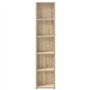 vidaXL Armoires à CD 2 pcs Chêne sonoma 21x16x93,5 cm Aggloméré