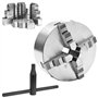 vidaXL Mandrin de Tour Auto-centrant à 4 Mâchoires Projet de Bricolage Serrage Accessoire pour Tour Machoires à Centrage 200 mm 
