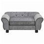 vidaXL Canapé pour Chien Gris 72x45x30 cm Peluche Sofa pour Chat Animaux