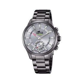Lotus Montre modèle 18807/1 de la Collection Connected, boîtier 43mm avec Bracelet Acier Gris pour Homme