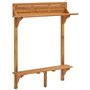 Table de Balcon en Bois d'acacia Massif 90 x 37 x 122,5 cm