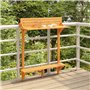 Table de Balcon en Bois d'acacia Massif 90 x 37 x 122,5 cm