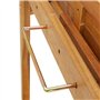 Table de Balcon en Bois d'acacia Massif 90 x 37 x 122,5 cm