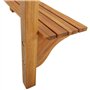 Table de Balcon en Bois d'acacia Massif 90 x 37 x 122,5 cm