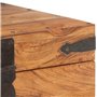 vidaXL Coffre Boîte de Rangement Coffre de Stockage Armoire de Rangement Table de Chevet Chambre Intérieur 40x40x40 cm Bois d'Ac