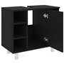 vidaXL Armoire de Salle de Bain Noir 60x32x53,5 cm Aggloméré