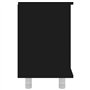 vidaXL Armoire de Salle de Bain Noir 60x32x53,5 cm Aggloméré