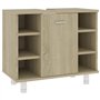 vidaXL Armoire de Salle de Bain Chêne Sonoma 60x32x53,5 cm Aggloméré