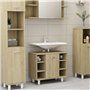 vidaXL Armoire de Salle de Bain Chêne Sonoma 60x32x53,5 cm Aggloméré