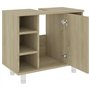 vidaXL Armoire de Salle de Bain Chêne Sonoma 60x32x53,5 cm Aggloméré