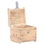vidaXL Coffre Boîte de Rangement Coffre de Rangement Table de Chevet Armoire Verrouillable Intérieur Maison 40x40x40 cm Bois d'A
