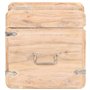 vidaXL Coffre Boîte de Rangement Coffre de Rangement Table de Chevet Armoire Verrouillable Intérieur Maison 40x40x40 cm Bois d'A
