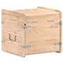 vidaXL Coffre Boîte de Rangement Coffre de Rangement Table de Chevet Armoire Verrouillable Intérieur Maison 40x40x40 cm Bois d'A