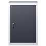 Armoire à outils murale Style Industriel Métal Gris et noir