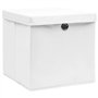vidaXL 4x Boîtes de Rangement avec Couvercles Coffres de Rangement Boîtes d'Emballage Stockage Foulards Chaussettes Sous-vêtemen
