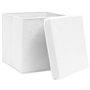 vidaXL 4x Boîtes de Rangement avec Couvercles Coffres de Rangement Boîtes d'Emballage Stockage Foulards Chaussettes Sous-vêtemen