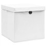vidaXL 4x Boîtes de Rangement avec Couvercles Coffres de Rangement Boîtes d'Emballage Stockage Foulards Chaussettes Sous-vêtemen