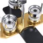 vidaXL - Buttonmaschine mit Kreisschneider Drehstanze 44 mm