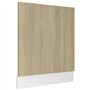vidaXL Panneau de Particules pour Lave-Vaisselle avec plinthe - 59,5 x 3 x 67 cm