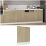 vidaXL Panneau de Particules pour Lave-Vaisselle avec plinthe - 59,5 x 3 x 67 cm